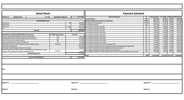 Arvind Smartspaces Bhugaon Costing Plan